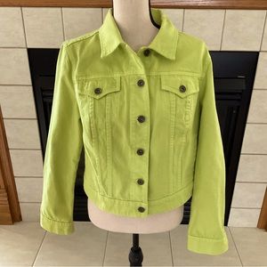 JC Penney Neon Green Women’s Jacket, Sz L